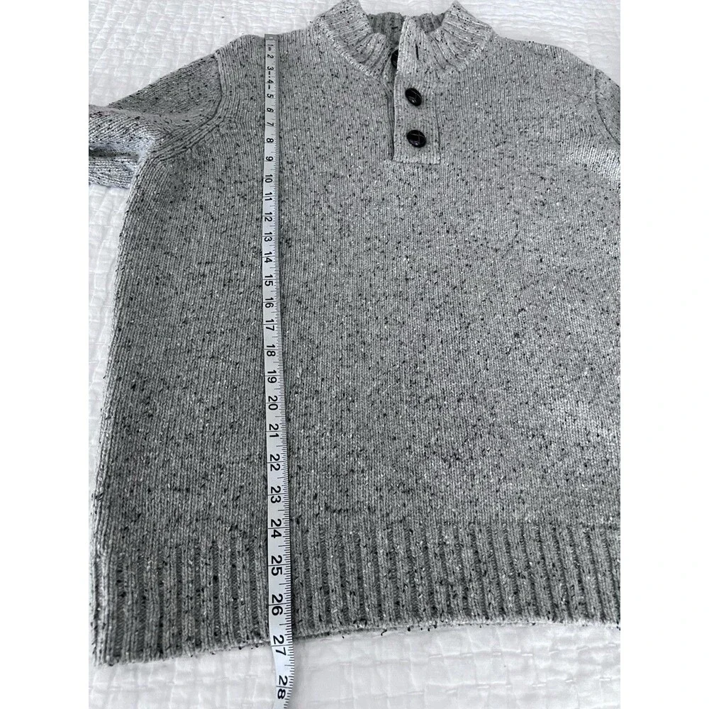 UNTUCKit Speckled Lambswool Mock Neck Sweater Size XL EUC